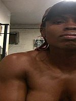 super hot ebony female bodybuilder mistress treasure in ripped contest shape